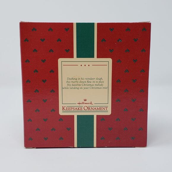 1988 Hallmark Jingle Bell Clown Handcrafted Musical Holiday Christmas Ornament - Picture 2 of 8